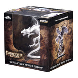 Pathfinder Battles Gargantuan White Dragon Miniature - Dracolich Gaming