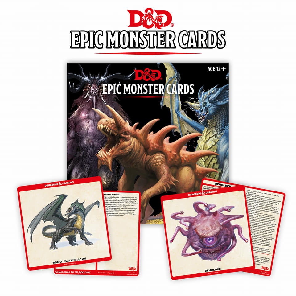d&d epic monsters Dungeons & Dragons Epic Monsters Cards