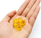 Gem Yellow Mini Poly RPG Dice Set