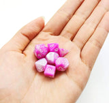 Gemini Pink Blossom Mini Poly RPG Dice Set