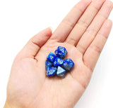 Gemini Steel Blue Mini Poly RPG Dice Set