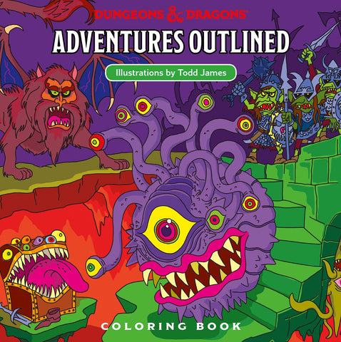 Dungeons & Dragons Adventures Outlined Colouring Book - Dracolich Gaming