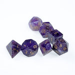 Amethyst Gemstone Dice Set - Dracolich Gaming