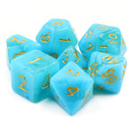 Atlantis Blue Mythic RPG Dice Set