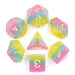 Rainbow Aurora Candyland RPG Dice Set - Dracolich Gaming