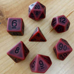 Ancient Blood Red RPG Dice Set - Dracolich Gaming
