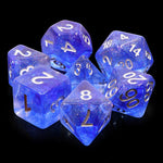 Glitter Blue Veil RPG Dice Set