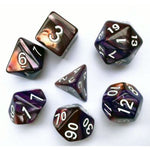 Elemental Copper/Purple RPG Dice Set