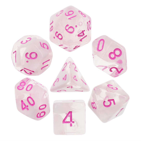 Cloudy Passion White Dice Set - Dracolich Gaming