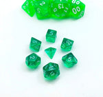 Gem Green Mini Poly RPG Dice Set