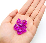 Gem Purple Mini Poly RPG Dice Set