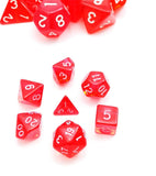 Gem Red Mini Poly RPG Dice Set