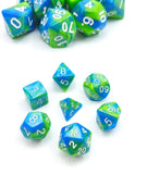 Gemini Aquamarine Mini Poly RPG Dice Set