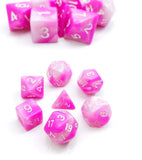 Gemini Pink Blossom Mini Poly RPG Dice Set