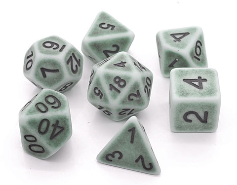 Ancient Green RPG Dice Set - Dracolich Gaming