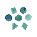 Green Fluorite Gemstone Dice Set - Dracolich Gaming