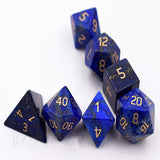 Lapis lazuli Gemstone Dice Set - Dracolich Gaming