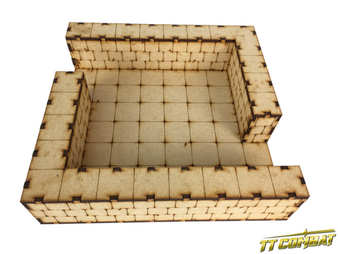 TT Combat Terrain Fantasy RPG Deluxe Dungeon Large Straight Section - Dracolich Gaming