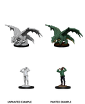 Nolzur's Marvelous Miniatures Green Dragon Wyrmling & Afflicted Elf