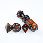 Red Tigers Eye Gemstone Dice Set - Dracolich Gaming