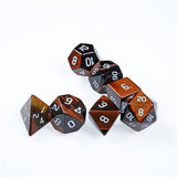 Red Tigers Eye Gemstone Dice Set - Dracolich Gaming