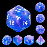 Sapphire Phantom Mythic RPG Dice Set